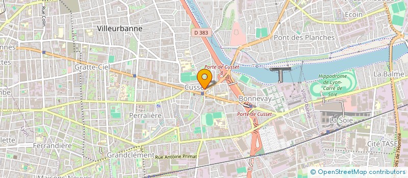 localisation de l'entreprise CUSSET FOOD KING TANDOORI  VILLEURBANNE