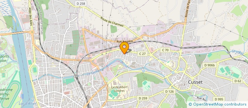 localisation de l'entreprise CUSSET KARATE DO  CUSSET