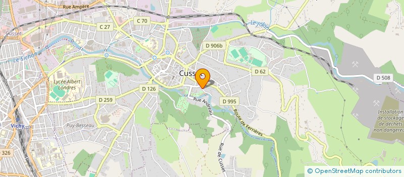 localisation de l'entreprise CUSSET-KOUVE ECHANGES à CUSSET