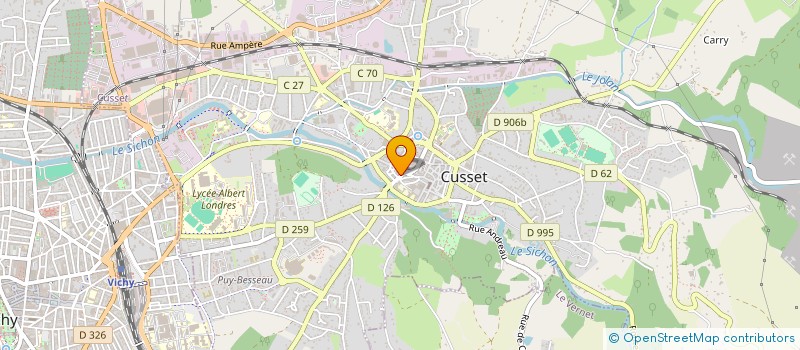 localisation de l'entreprise CUSSET SPORT à CUSSET
