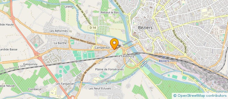 localisation de l'entreprise CUST HOME BIKE 34  BEZIERS