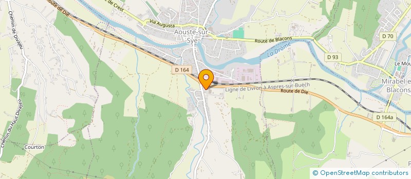 localisation de l'entreprise CUSTHOMEVAN  AOUSTE-SUR-SYE