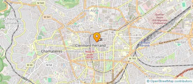 localisation de l'entreprise CUSTOM'ART  CLERMONT-FERRAND