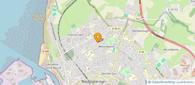 localisation de l'entreprise CUSTOM BY ME  BOULOGNE-SUR-MER