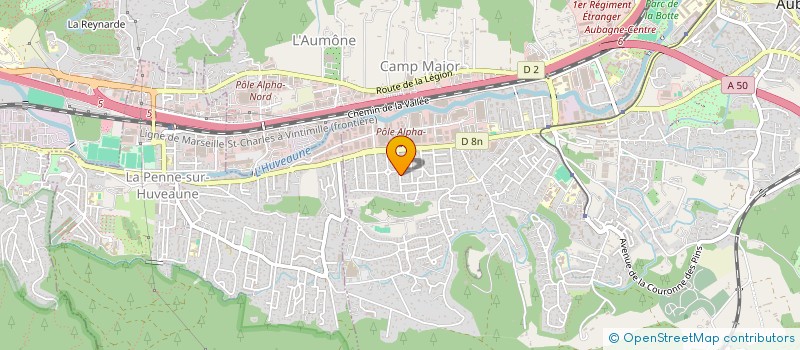 localisation de l'entreprise CUSTOM CORE à AUBAGNE