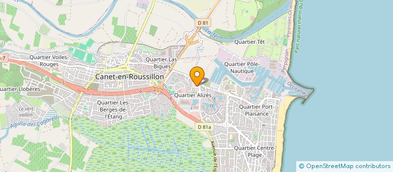 localisation de l'entreprise CUSTOM CULTURE 66  CANET-EN-ROUSSILLON