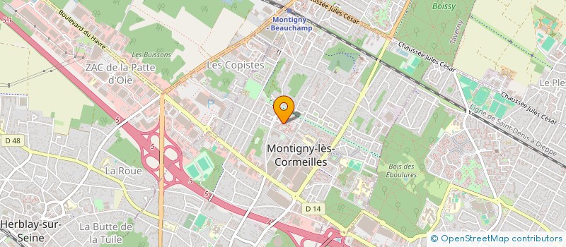 localisation de l'entreprise CUSTOM DRIVER  MONTIGNY-LES-CORMEILLES