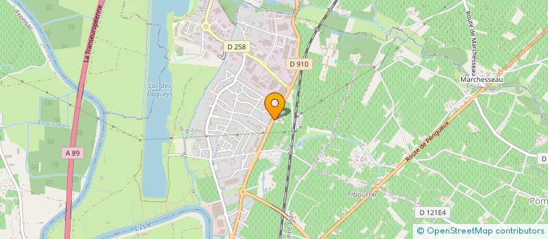 localisation de l'entreprise CUSTOM PECHE à LIBOURNE