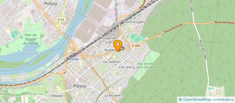 localisation de l'entreprise CUSTOM SHOP à POISSY
