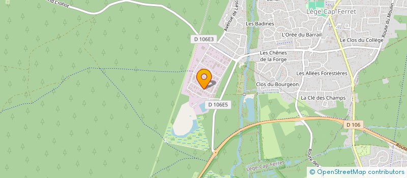 localisation de l'entreprise CUSTOM SOLUTION  LEGE-CAP-FERRET