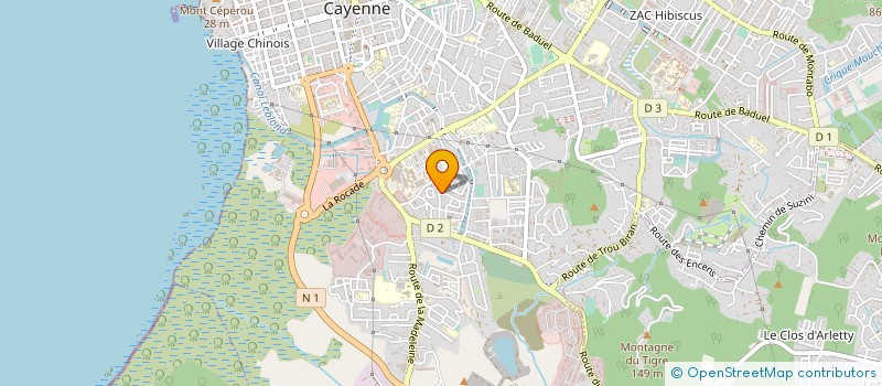 localisation de l'entreprise CUSTOMIZ IT à CAYENNE