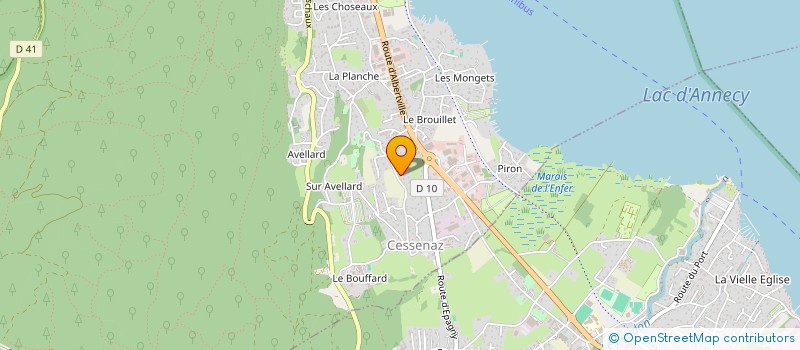 localisation de l'entreprise CUT 7  SEVRIER
