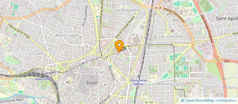 localisation de l'entreprise CUT BRUSH à DIJON