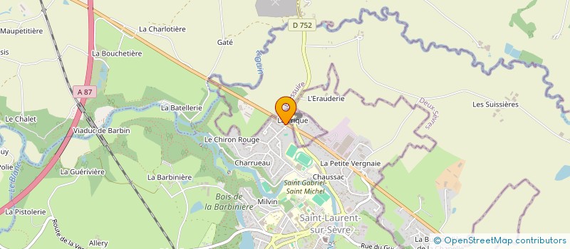 localisation de l'entreprise CUT WEST à SAINT-LAURENT-SUR-SEVRE
