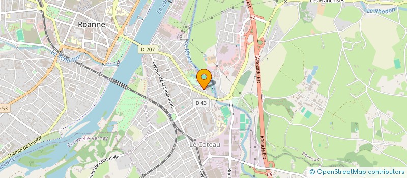 localisation de l'entreprise CUTCUT  LE COTEAU