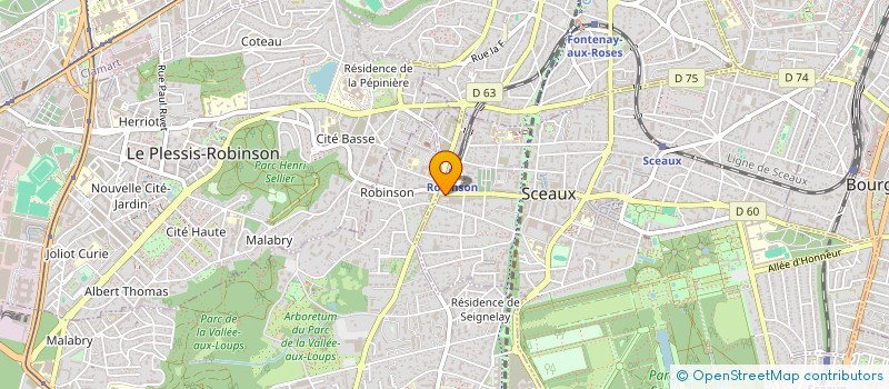 localisation de l'entreprise CUTISMED à SCEAUX