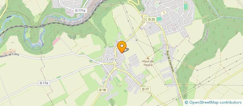 localisation de l'entreprise CUTRY-RANDOS  CUTRY
