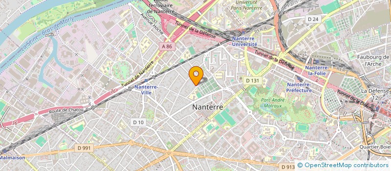 localisation de l'entreprise CUTSTONE  NANTERRE
