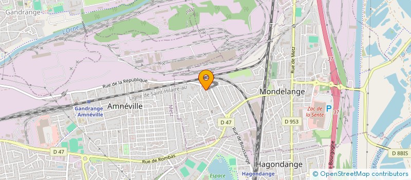 localisation de l'entreprise CUTTING SERVICES  MONDELANGE