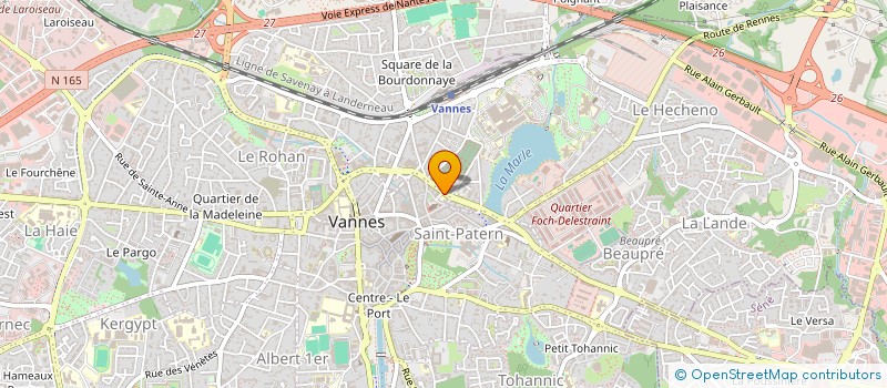 localisation de l'entreprise CUVELIER à VANNES