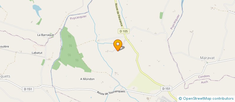 localisation de l'entreprise CUVELIER à MAUVEZIN