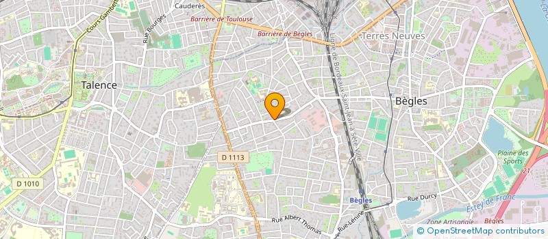 localisation de l'entreprise CUVELIER IMMO à BEGLES