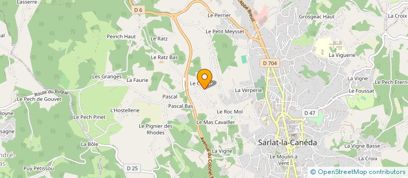 localisation de l'entreprise CUVIER SARLAT à SARLAT-LA-CANEDA