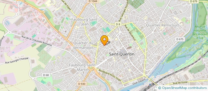 localisation de l'entreprise CUVILLE à SAINT-QUENTIN