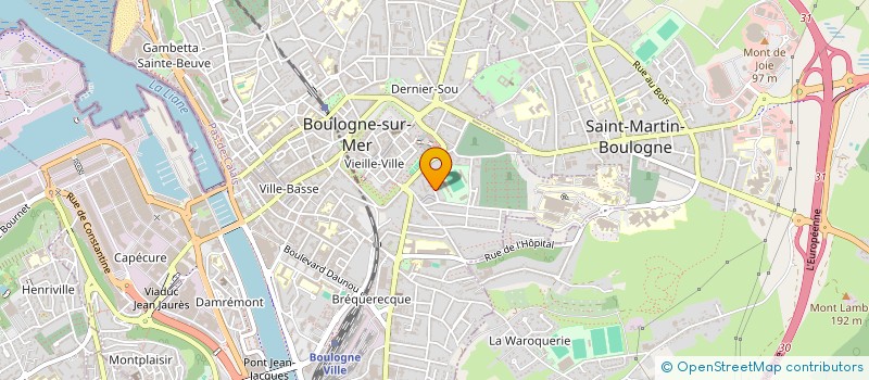 localisation de l'entreprise CUVILLIER LUDOVIC à BOULOGNE-SUR-MER
