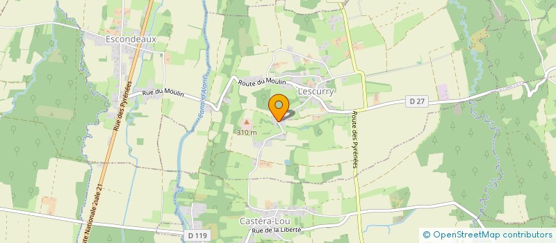 localisation de l'entreprise CUYALA  LESCURRY