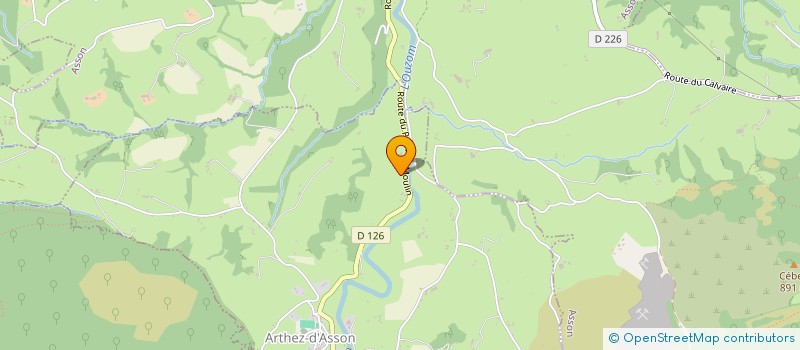 localisation de l'entreprise CUYAUBERE ET FILS TERRASSEMENT  ARTHEZ-D'ASSON