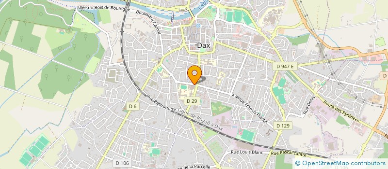 localisation de l'entreprise CUYES CULTURE LOISIRS à DAX