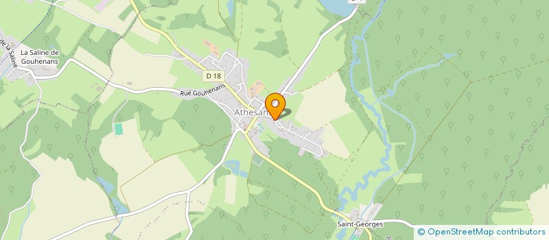 localisation de l'entreprise CUYNET  ATHESANS-ETROITEFONTAINE