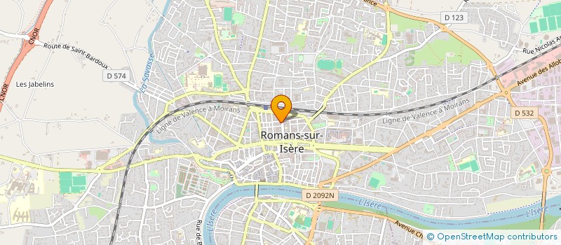 localisation de l'entreprise CUZIN LORTON  ROMANS-SUR-ISERE