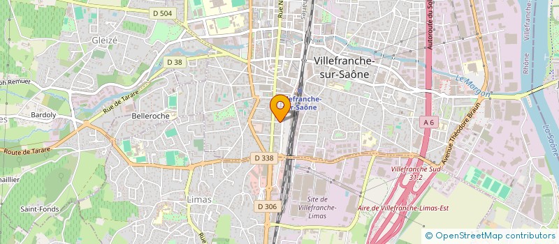 localisation de l'entreprise CUZOL ELAGAGE à VILLEFRANCHE-SUR-SAONE