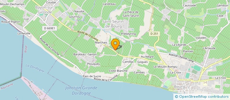 localisation de l'entreprise CV'ARMES 33  ETAULIERS