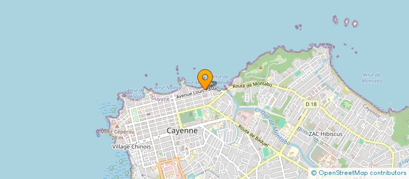 localisation de l'entreprise CV CLIM  CAYENNE