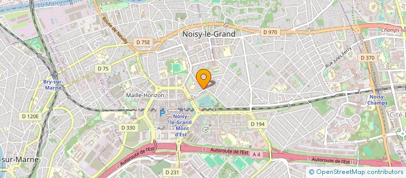 localisation de l'entreprise CV COMMUNICATION à NOISY-LE-GRAND