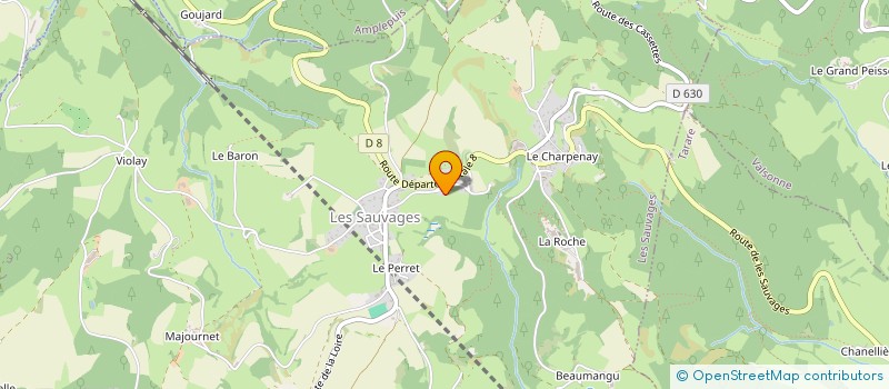 localisation de l'entreprise CV CONNEXION  LES SAUVAGES