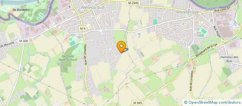 localisation de l'entreprise CV CONSEIL  WERVICQ-SUD