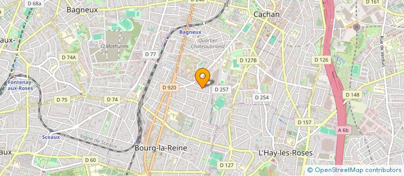 localisation de l'entreprise CV CONSULT à BOURG-LA-REINE