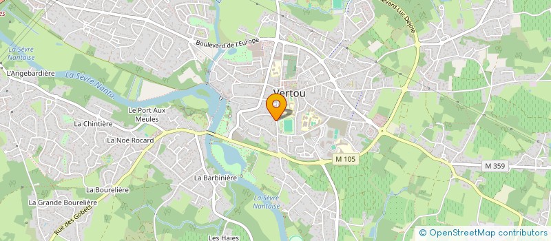 localisation de l'entreprise CV DEVELOPPEMENT  VERTOU