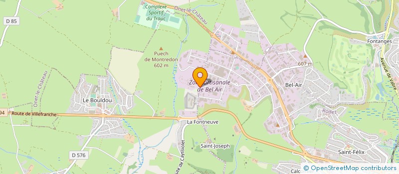 localisation de l'entreprise CV DISTRIBUTION à RODEZ