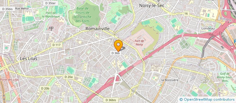 localisation de l'entreprise CV ETANCHEITE à ROMAINVILLE