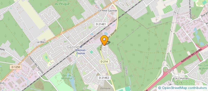 localisation de l'entreprise CV-FC GESTION & PATRIMOINE  CESTAS