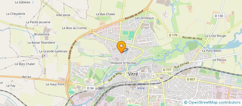 localisation de l'entreprise CV FINANCES  VITRE