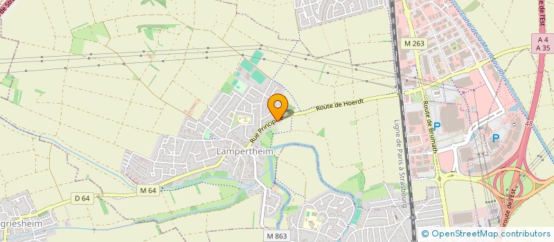 localisation de l'entreprise CV GALFINGUE  LAMPERTHEIM