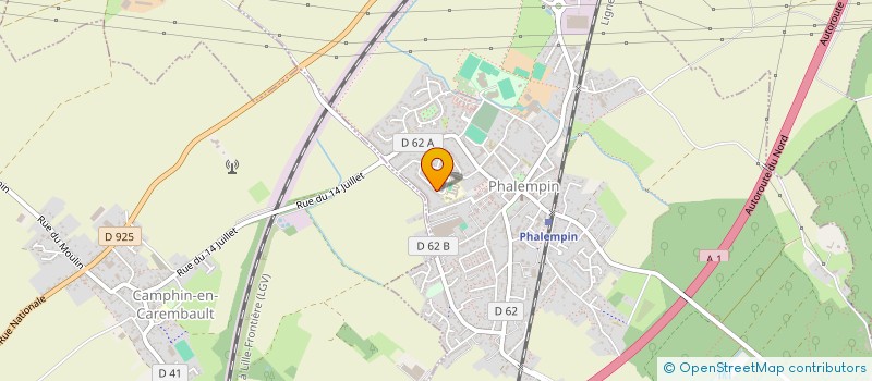 localisation de l'entreprise CV HOLDING  PHALEMPIN