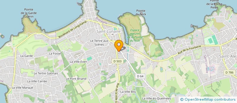 localisation de l'entreprise CV IMMO  SAINT-LUNAIRE