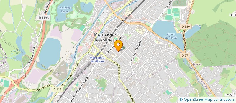 localisation de l'entreprise CV IMMO  MONTCEAU-LES-MINES